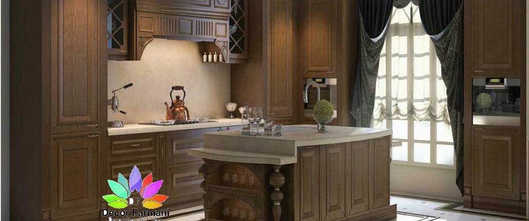 کابینت سازی فرمانی_کابینت ممبران_کابینت ممبران قهوه ای